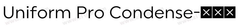 Uniform Pro Condense字体转换